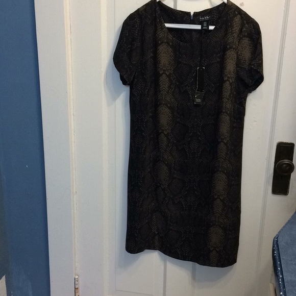 NWT Nicole Miller Snake Print Dress size 10 - Picture 1 of 7